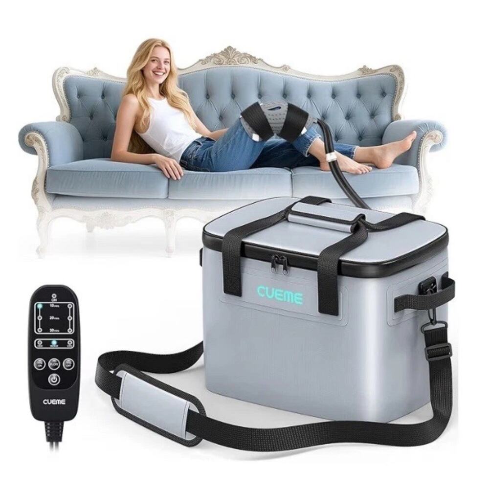 CUEME Cold Therapy Machine, Programmable Timer, Ice Machine for Knee.